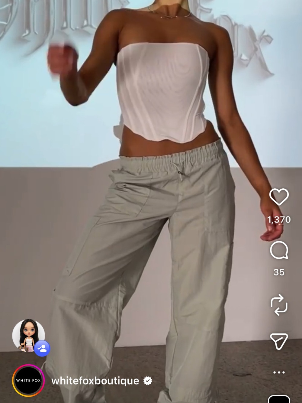 BNWT White Fox Boutique Pants